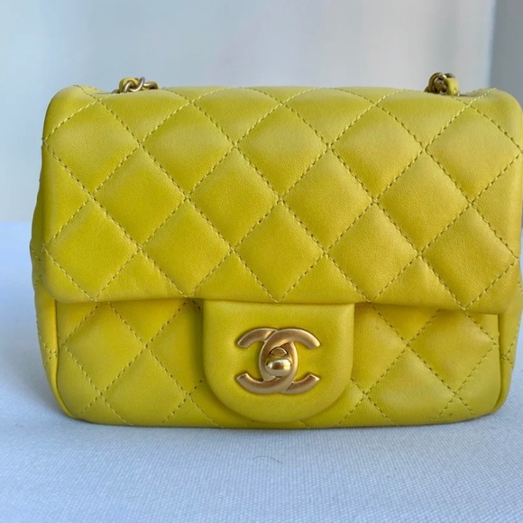Authentic Chanel CoCo Crush Mini Bag Yellow - Picture 3 of 16